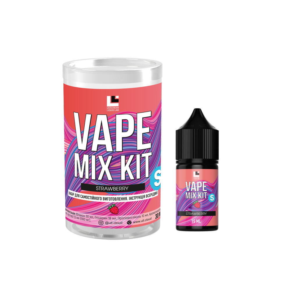 self vape liquid Self-mixing kit Vape Mix Kit Strawberry, 30ml - buy with Octolab | Price |  Reviews