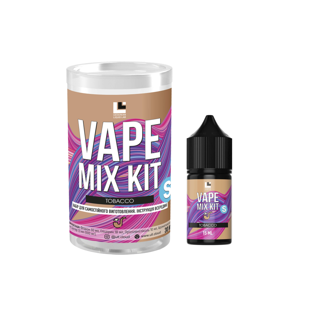 Набор для самозамеса Vape Mix Kit Tobacco, 30ml - купить в Octolab