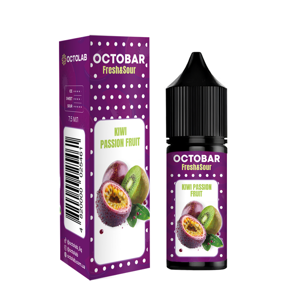 洋楽 Killa Smoove / Kritical Набор для самозамеса Octobar Fresh&Sour Kiwi Passionfruit, 15ml