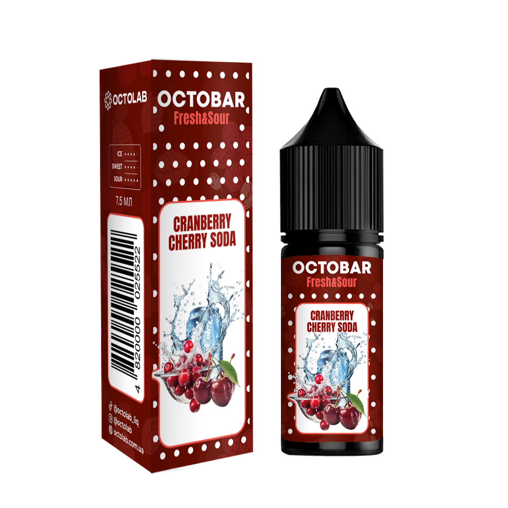 Набор для самозамеса Octobar Fresh&Sour Cranberry Cherry Soda