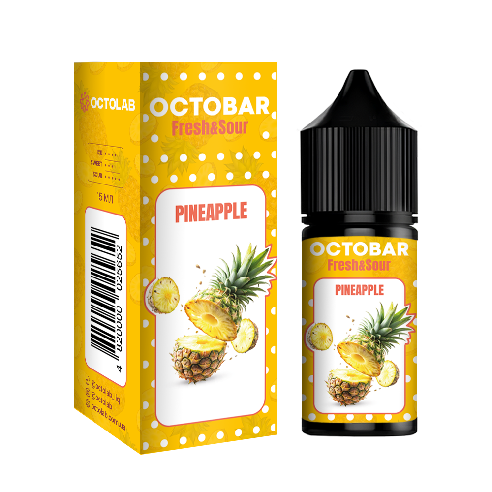 Набор для самозамеса Octobar Fresh&Sour Pineapple, 30ml - купить в