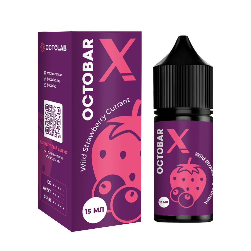 Набор для самозамеса Octobar X Wild Strawberry Currant, 30ml