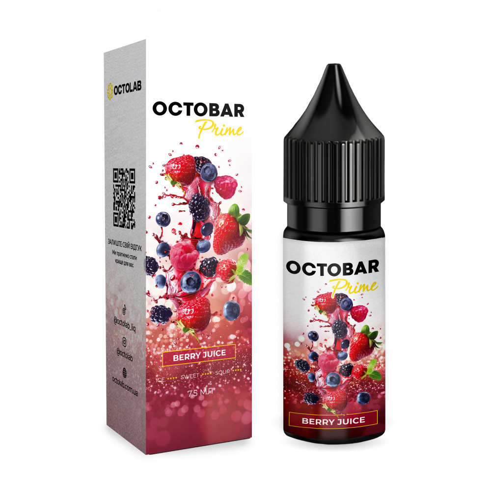 Набор для самозамеса Octobar Prime Berry Juice, 15ml - купить в