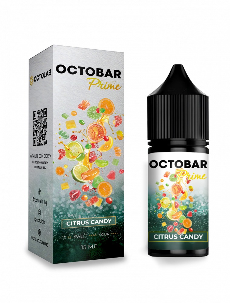 Набор для самозамеса Octobar Prime Citrus Candy, 30ml - купить в