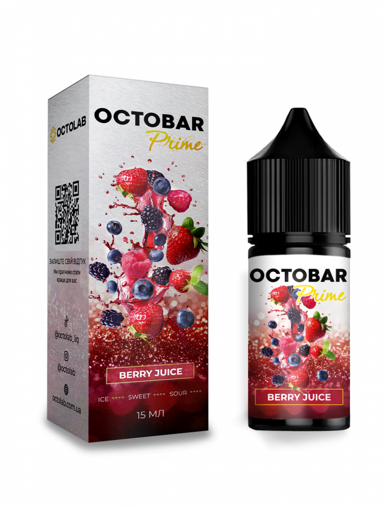 Набор для самозамеса Octobar Prime Berry Juice, 30ml - купить в