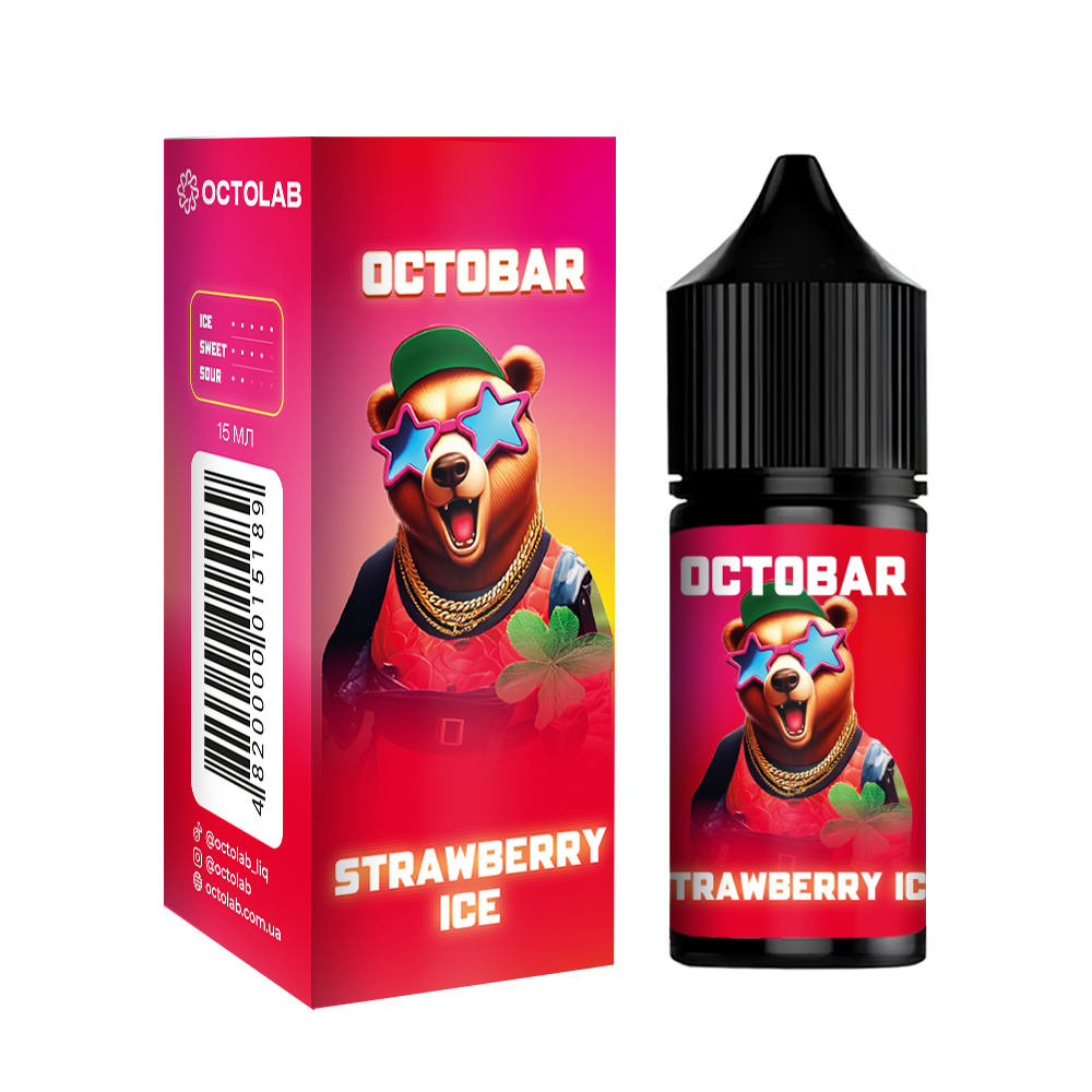 Набор для самозамеса Octobar NFT Strawberry Ice, 30ml - купить в