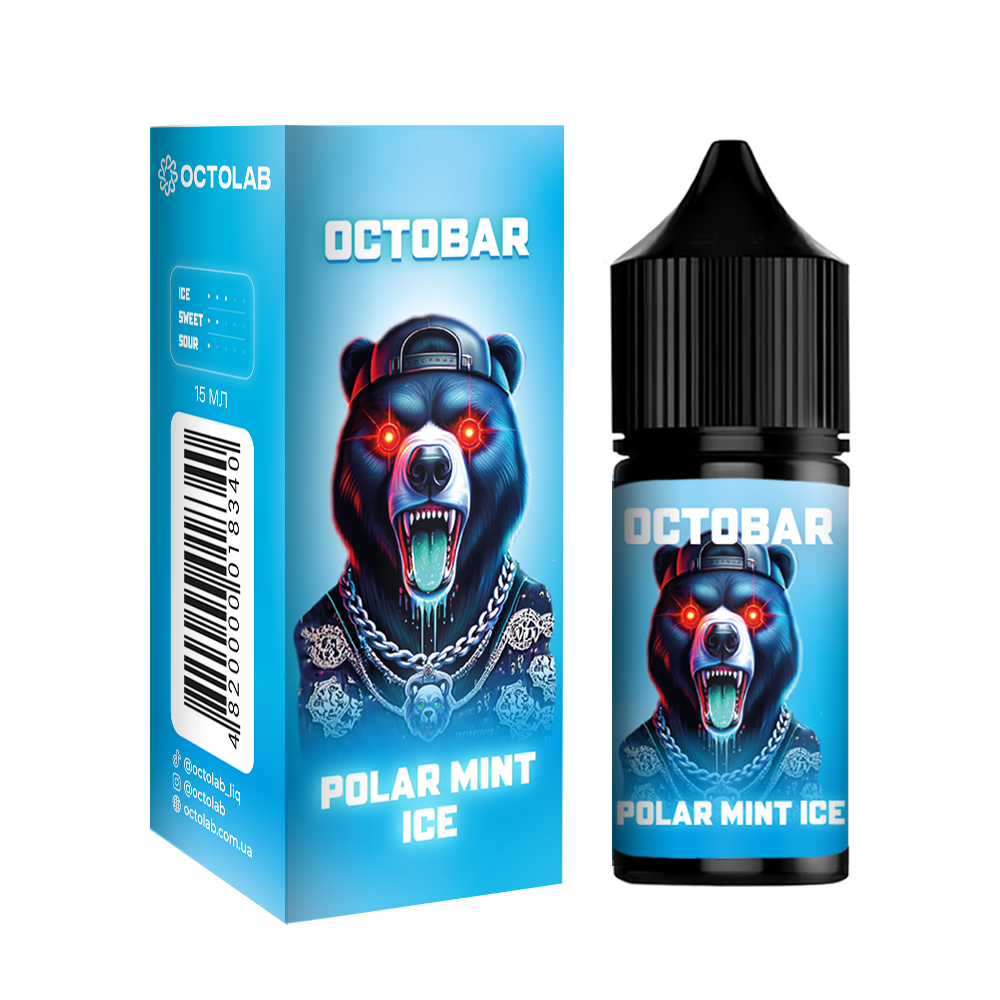 ボトルセット Набор для самозамеса Octobar NFT Polar Mint Ice, 30ml - купить в