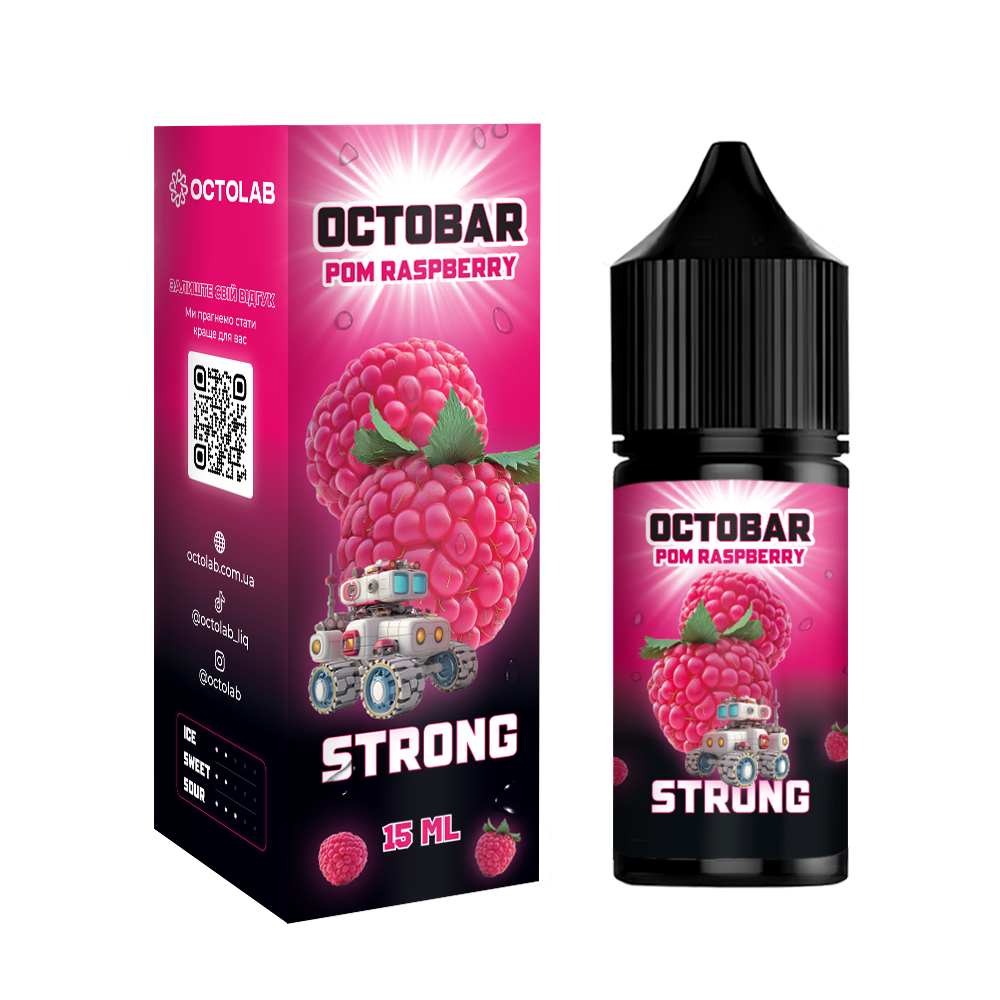 Набор для самозамеса Octobar Strong Pom Raspberry, 30ml - купить в