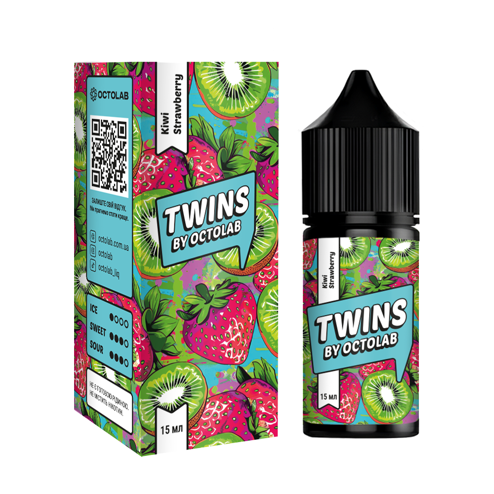 Набор для самозамеса Twins Kiwi Strawberry, 30ml - купить в