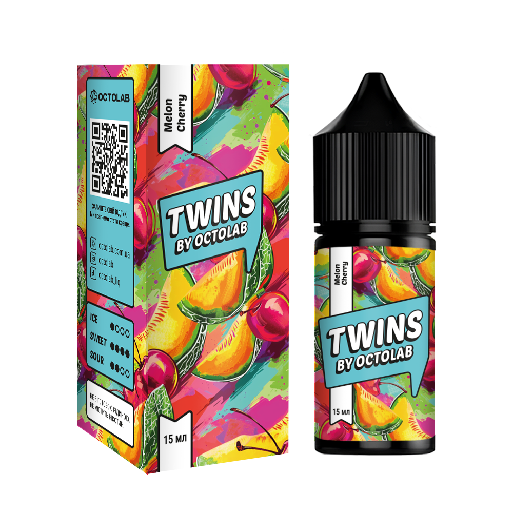 【なるみん】ストロベリーカフ 5ml Набір для самозамісу Twins Melon Cherry, 30ml - купити в Octolab