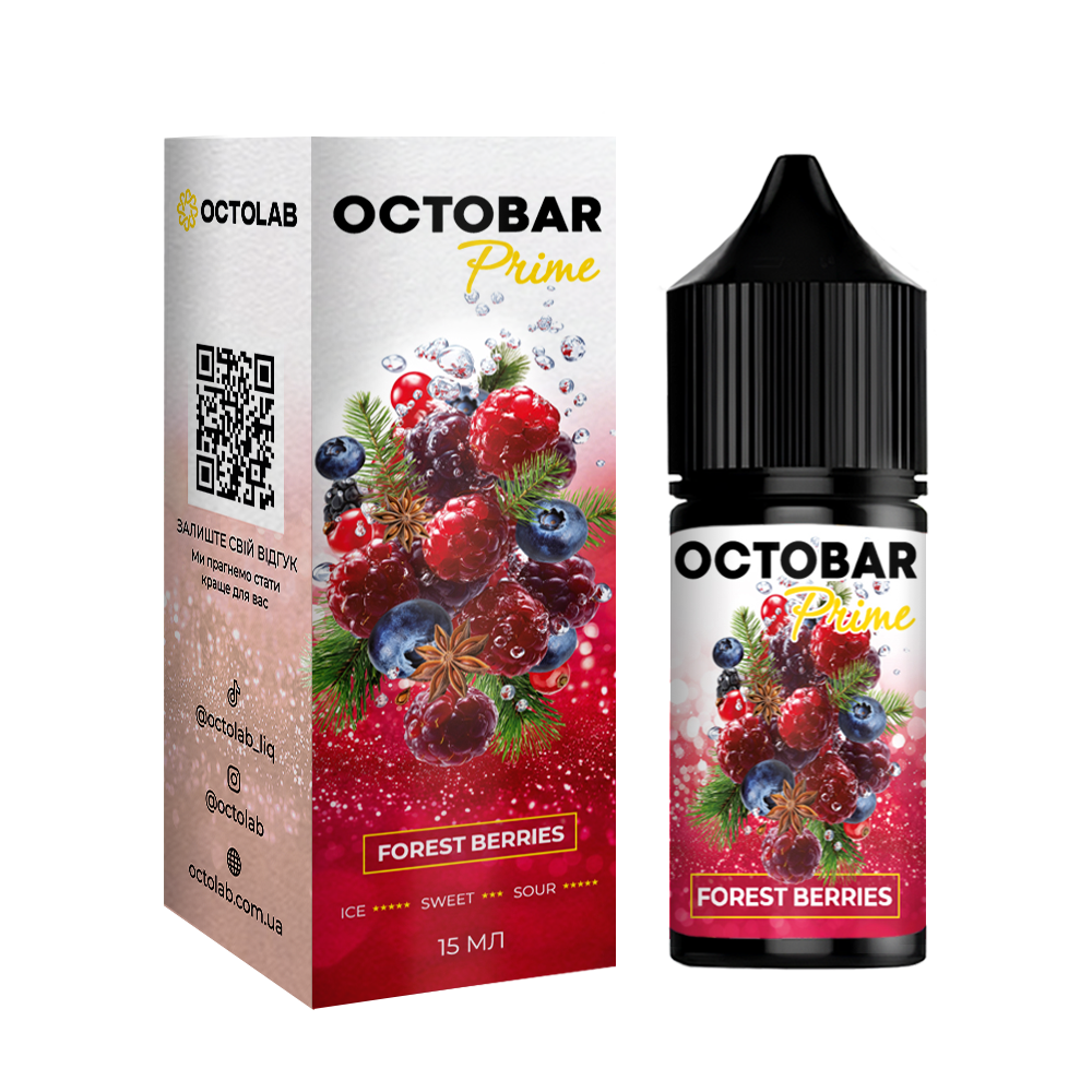 【なるみん】ストロベリーカフ 5ml Набор для самозамеса Octobar Prime Forest Berries, 30ml - купить в