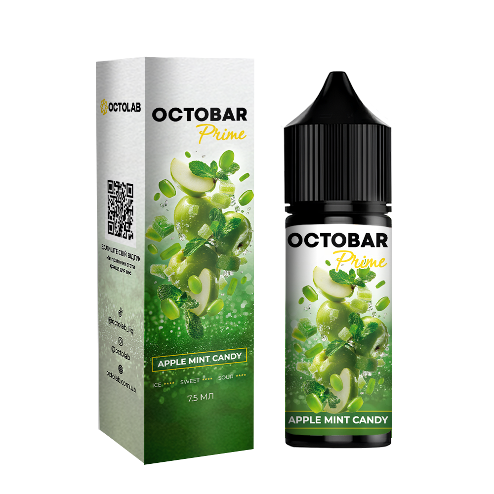 Набір для самозамісу Octobar Prime Apple Mint Candy, 15ml - купити